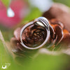 Bague "Flore" Opale en Argent 925, ajustable - Illustrations & Bijoux fantaisie ClairObscur Art