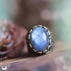 Bague mixte "Calypso" Labradorite, ajustable - Derniers exemplaires - Illustrations & Bijoux fantaisie ClairObscur Art