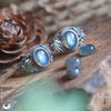 Bague "Swan" Labradorite ajustable, en Argent 925 - Illustrations & Bijoux fantaisie ClairObscur Art