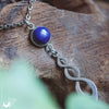 Collier "Ananta" Lapis lazuli, taille de la chaine au choix - Illustrations & Bijoux fantaisie ClairObscur Art