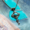 Collier "Le Secret" Turquoise - Illustrations & Bijoux fantaisie ClairObscur Art