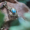 Collier "Le Secret" Turquoise, personnalisable - Illustrations & Bijoux fantaisie ClairObscur Art