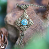 Collier "Le Secret" Turquoise, personnalisable - Illustrations & Bijoux fantaisie ClairObscur Art