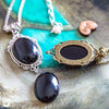 Collier "Leda" Onyx personnalisable - Illustrations & Bijoux fantaisie ClairObscur Art