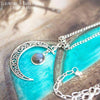 Collier "Luna" Labradorite - Illustrations & Bijoux fantaisie ClairObscur Art