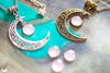 Collier "Luna" Quartz rose - Illustrations & Bijoux fantaisie ClairObscur Art