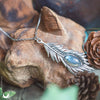 Collier "Plume" Labradorite - Illustrations & Bijoux fantaisie ClairObscur Art