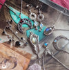 Collier "Plume" Labradorite bleue ou verte - Illustrations & Bijoux fantaisie ClairObscur Art