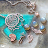 Collier "Sri Yantra Lotus" Labradorite personnalisable - Illustrations & Bijoux fantaisie ClairObscur Art