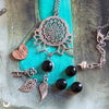 Collier "Sri Yantra Lotus" Onyx personnalisable - Illustrations & Bijoux fantaisie ClairObscur Art