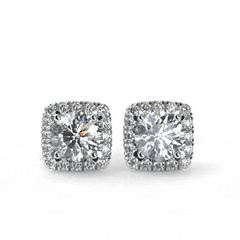 Rigel Stud Earrings in White Gold (2.04 Ct. Tw.)
