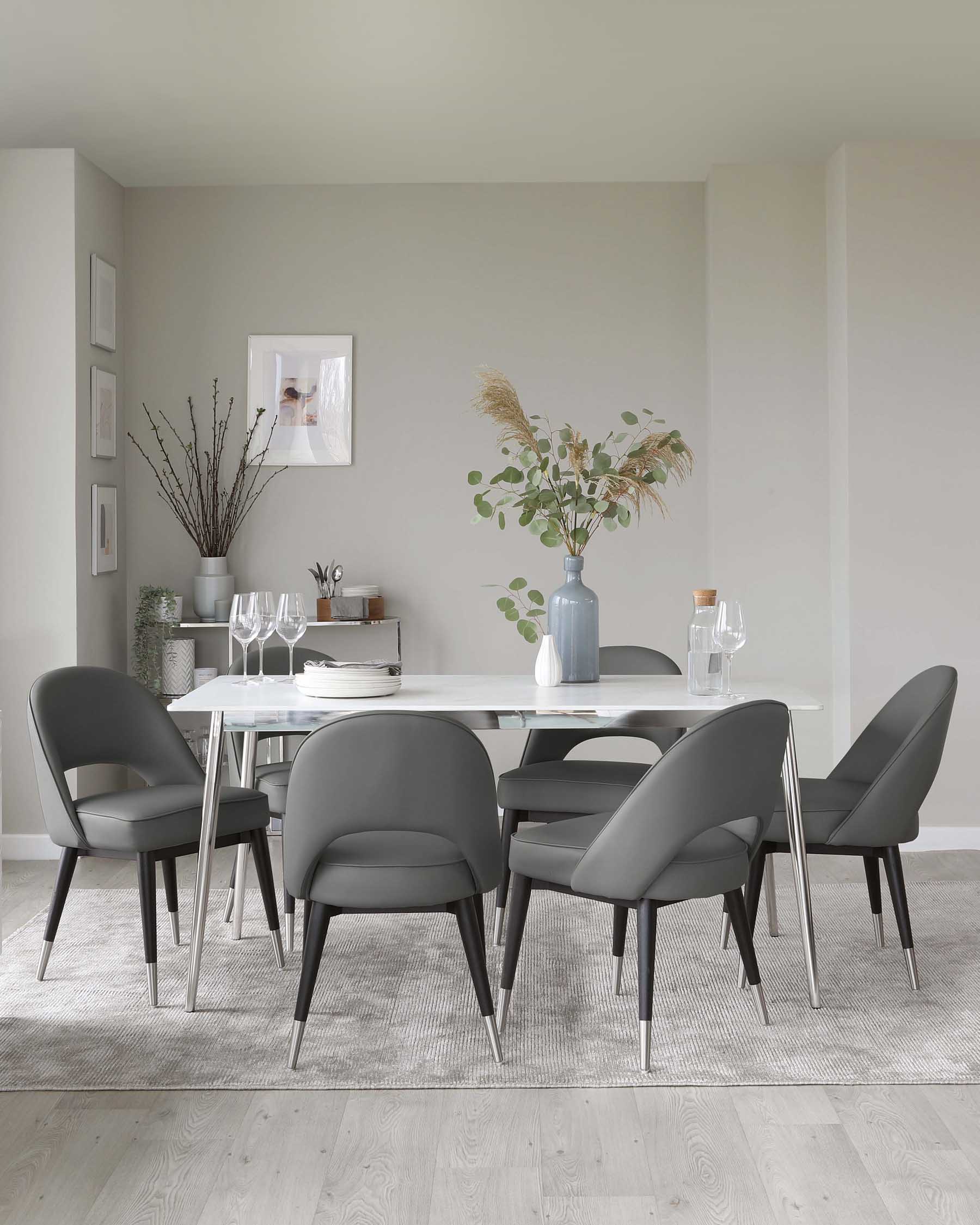 danetti grey dining chairs