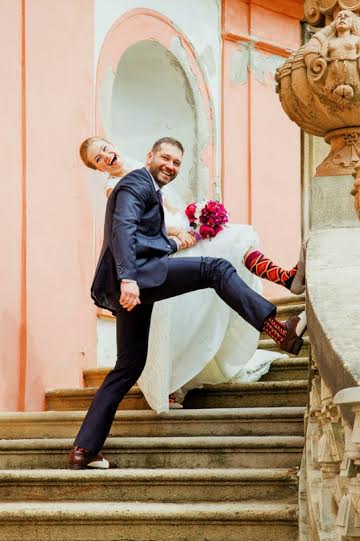Barevné ponožky na svatbu? Ano!