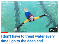 I don't have to tread water in the deep end