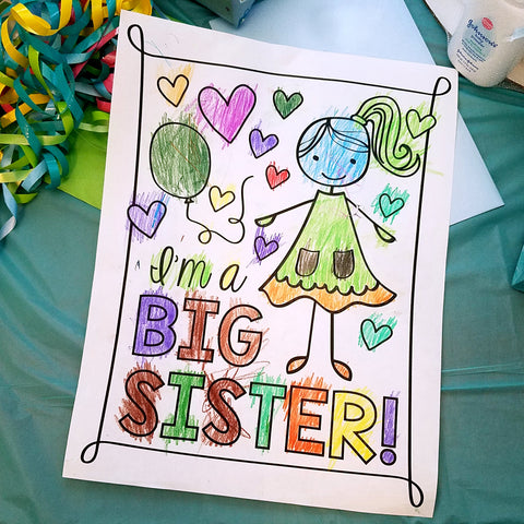 Big Sister Coloring Sheet
