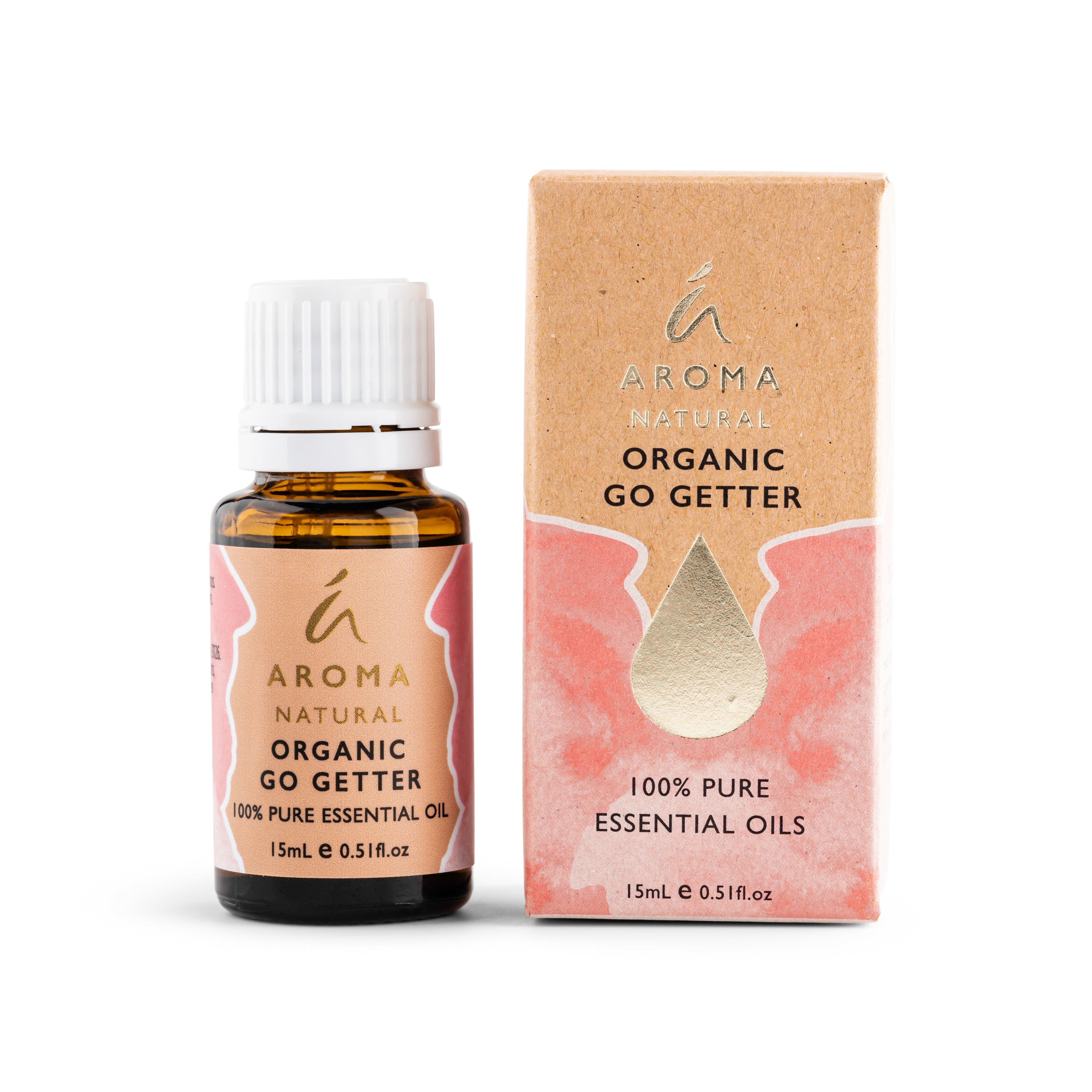 Aroma Natural Organic Go Getter Essential Oil Blend 15ml Tilley Soaps