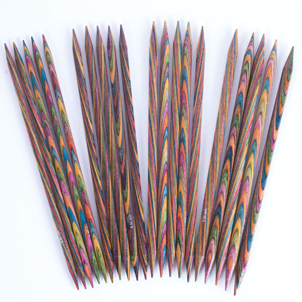 Knit Picks Double Pointed Needles Rainbow, Caspian & Nickel KnitOMatic