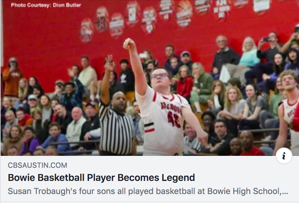 Bowie Basketball Player becomes legend