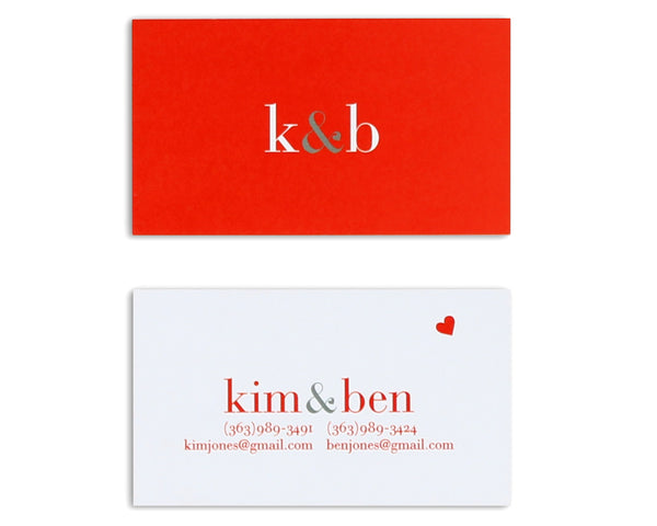 Classico Couple Monogram Business Card – Lupa & Pepi