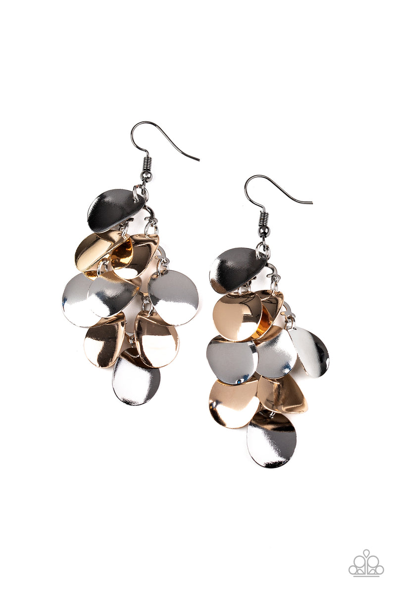 Paparazzi Earring ~ Resplendent Reflection Multi Paparazzi Jewelry Online Store