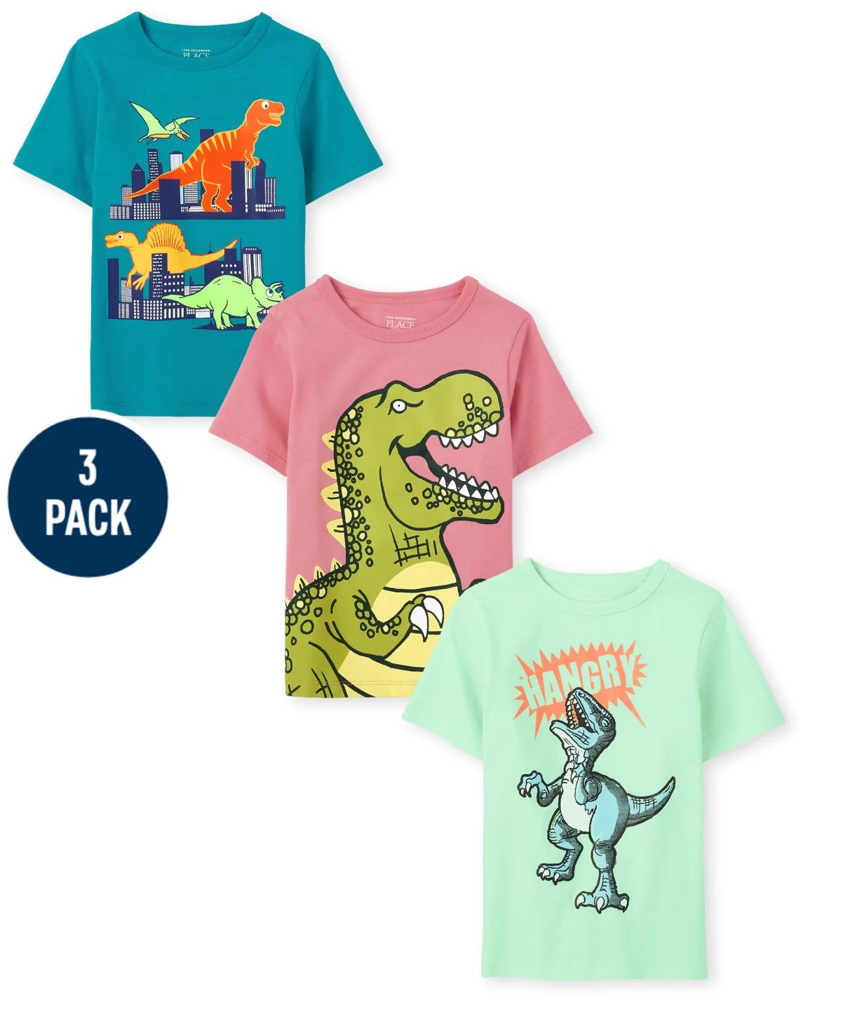 Set 3 camisas Children's Place niño dinosaurio – Kima Shop HN