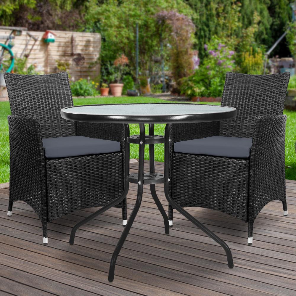 table and 2 chairs patio set