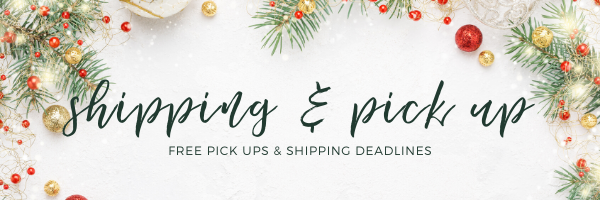 shipping deadlines and pickup options