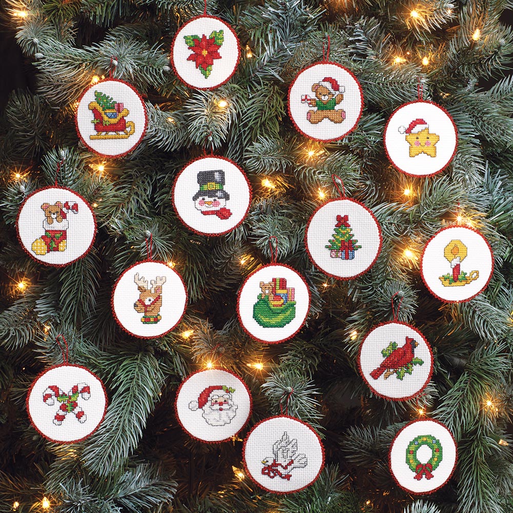 Classic Christmas Collection Cross Stitch Ornaments