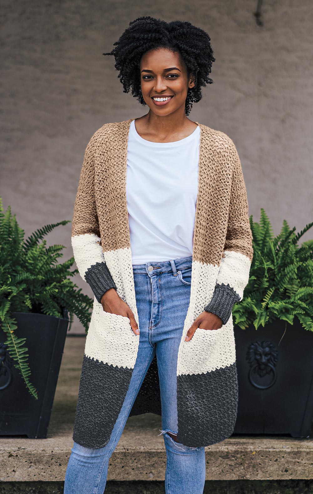 Dina Cardi Crochet Sweater Kit