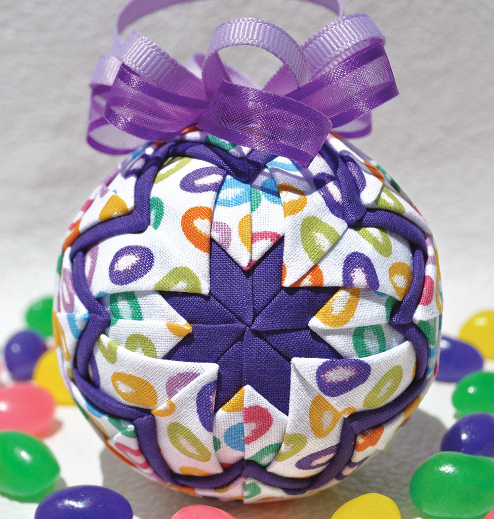 Jelly Bean Quilted Ornament