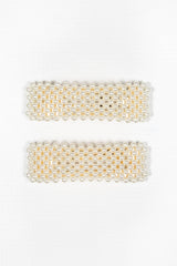 Darcy Pearl Block Hair Slides