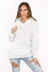 White Oversized Hoodie