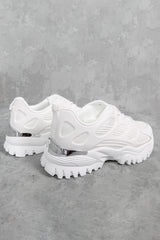 White Chunky Panelled Trainers