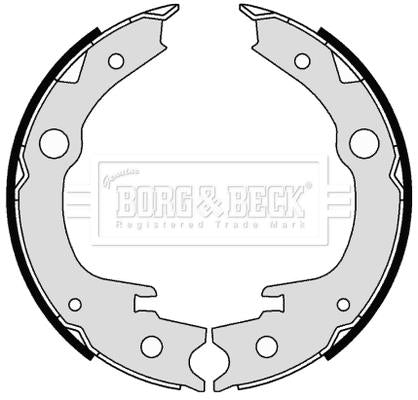 Borg & Beck BBS6342 Brake Shoes and Accessories 