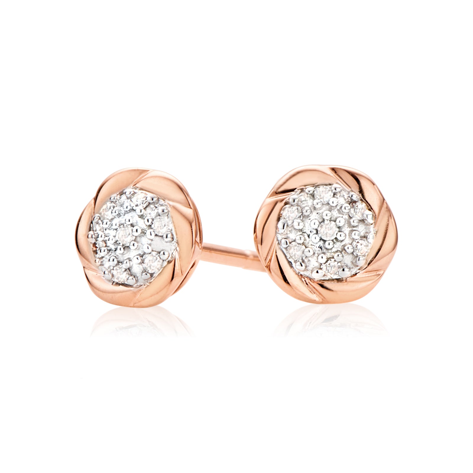 rose gold diamond set