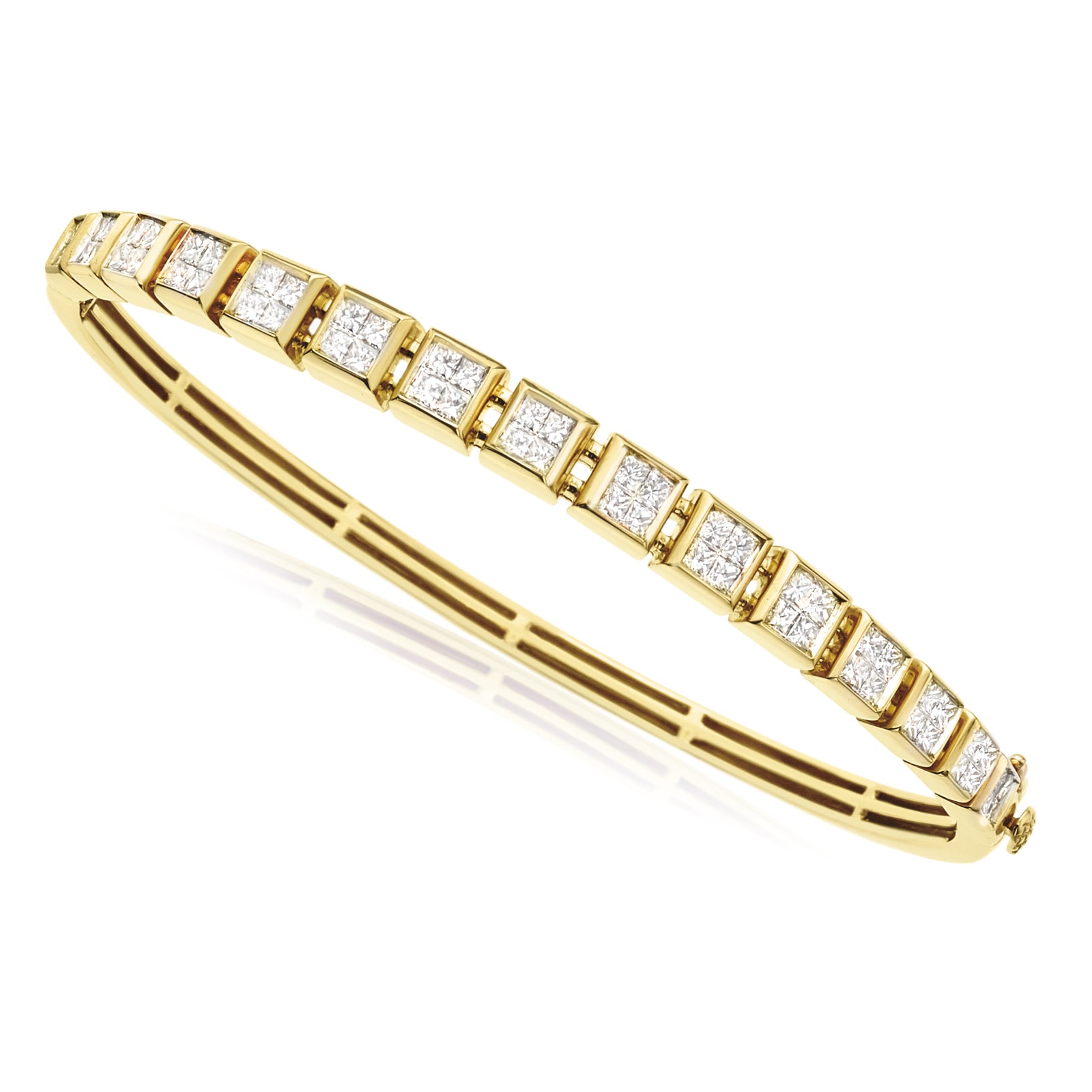 3 layer gold bangle