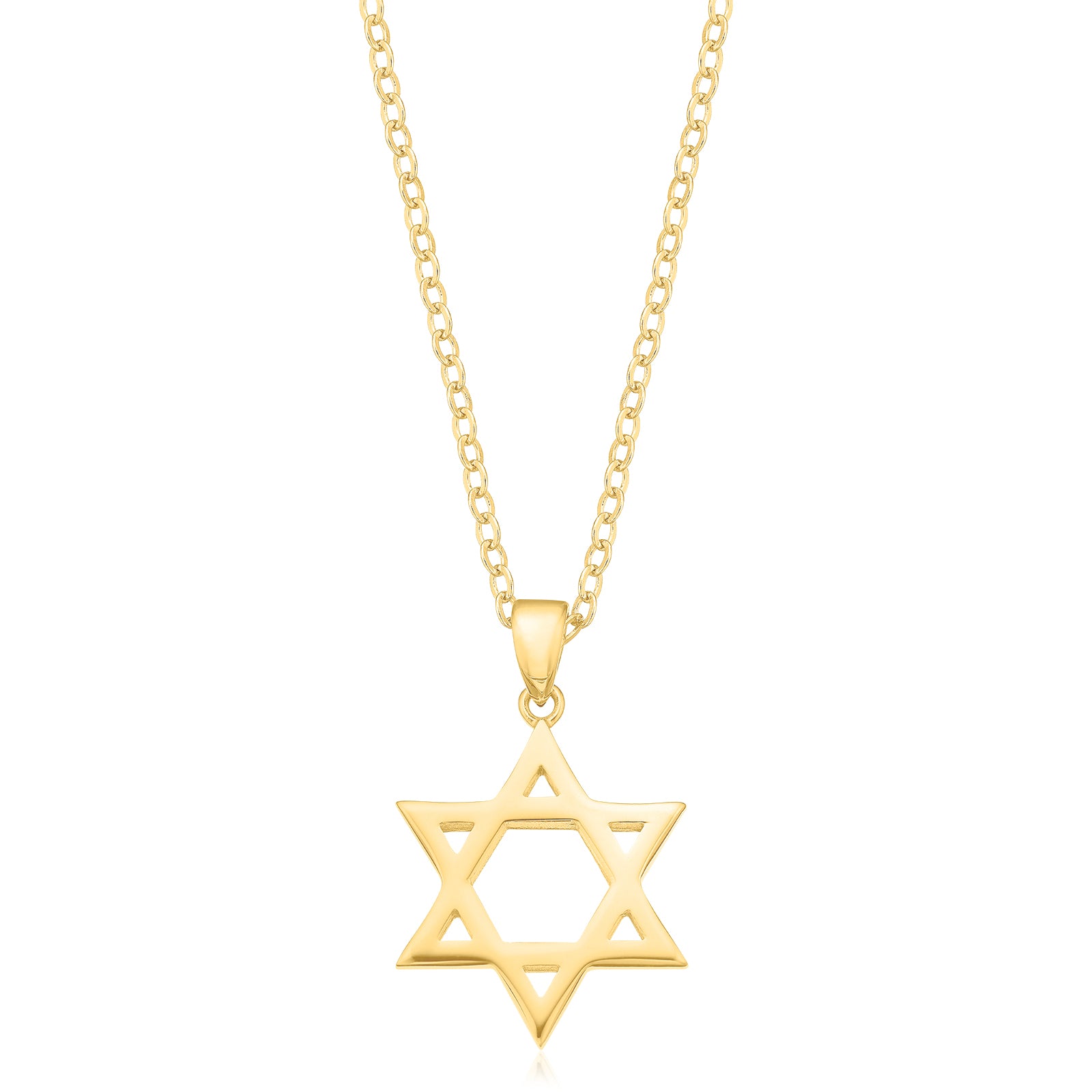 star of david white gold