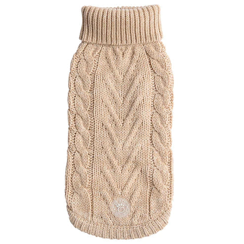 GF PET Chalet Dog Sweater - Oatmeal