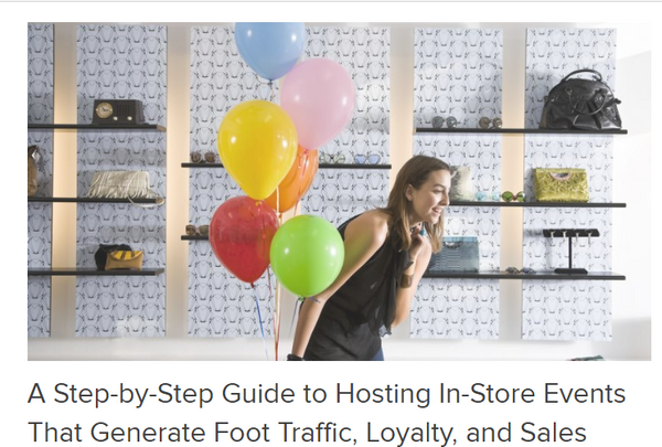 Hosting In Store events