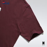 FILA BTS NEW LOGO TSHIRT TAN BROWN