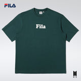 FILA BTS NEW LOGO TSHIRT DARK PINE