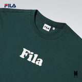 FILA BTS NEW LOGO TSHIRT DARK PINE