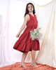 Home Dress in Wine Red