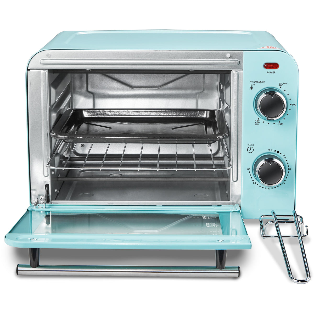 Americana 4 Slice Retro Countertop Toaster Oven [ETO1200BL] â Shop Elite Gourmet by Maxi-Matic