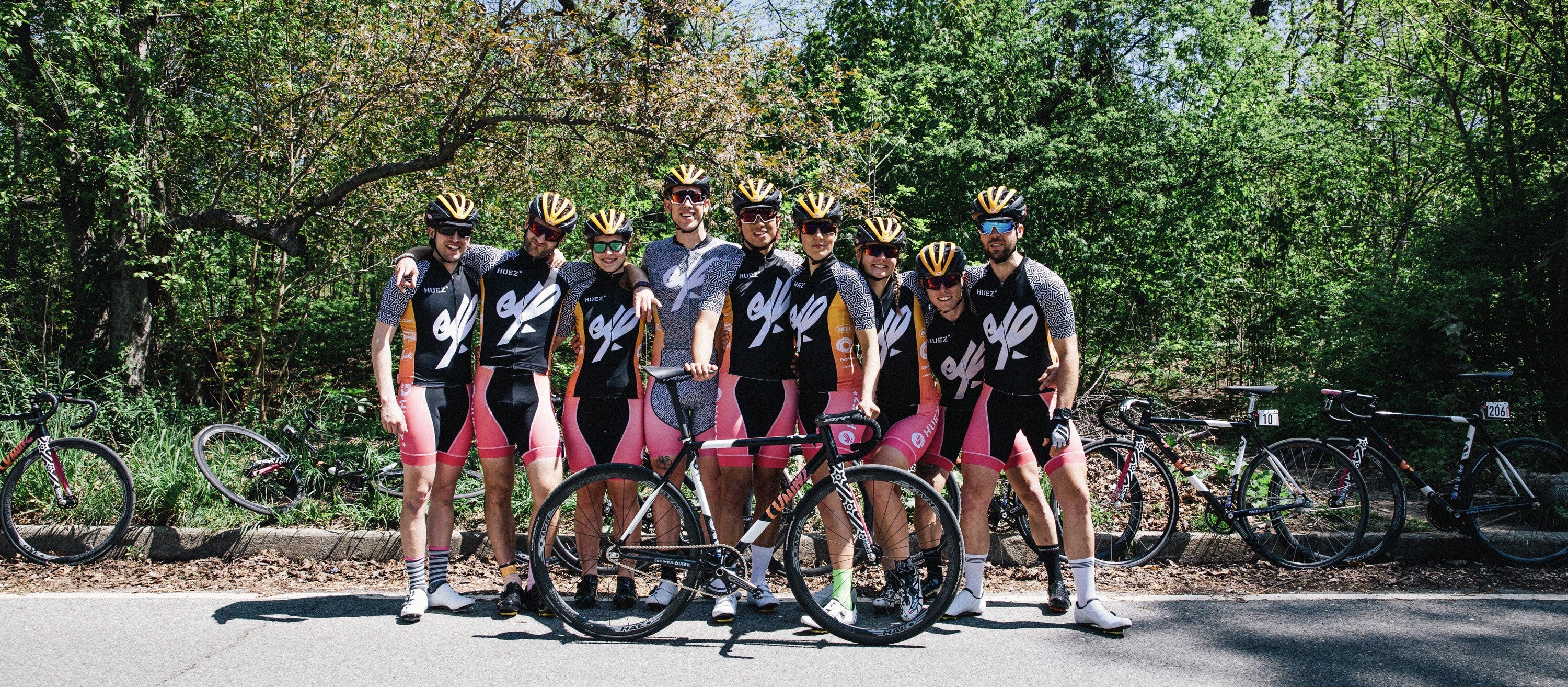 The Huez East London Fixed Race Team in New York 