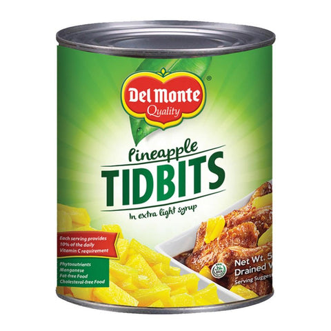Del Monte Pineapple Tidbits 822G