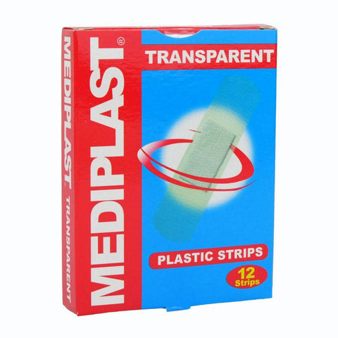 Mediplast Transparent Plastic Strips 12pcs