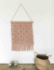 Macrame Wall Hanging - Blush Pink