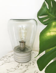 Glass Jar Table Lamp | The Den & Now