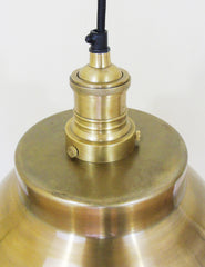 Industrial Brass Copper Dome Ceiling Light | The Den & No